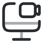 Monitor Recorder SVG Icon